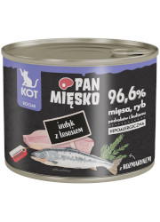 PAN MIĘSKO MOKRA KARMA DLA KOCIĄT indyk z łososiem
