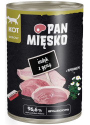 PAN MIĘSKO MOKRA KARMA DLA KOTA indyk z gęsią