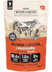 WIEJSKA ZAGRODA KARMA DLA KOTA wołowina z cielęciną i kocimiętką