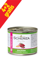 SCHERIZA ADULT DZICZYZNA Z MAKARONEM I ŻURAWINĄ SCHERIZA ADULT DZICZYZNA Z MAKARONEM I ŻURAWINĄ