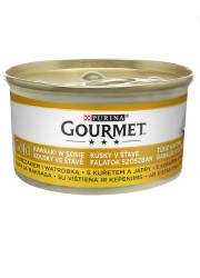 GOURMET GOLD MOKRA KARMA DLA KOTA z kurczakiem i wątróbką