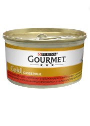 GOURMET GOLD CASSEROLE MOKRA KARMA DLA KOTA z wołowiną i kurczakiem w sosie