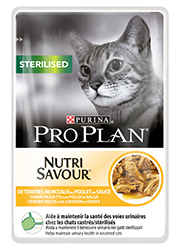 PRO PLAN CAT NUTRISAVOUR STERILISED Z KURCZAKIEM