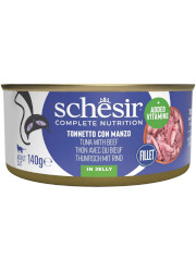 SCHESIR CAT MOKRA KARMA DLA KOTA tuńczyk z wołowiną i ryżem w galaretce SCHESIR CAT MOKRA KARMA DLA KOTA tuńczyk z wołowiną i ryżem w galaretce