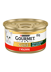 GOURMET GOLD SECCULENT DELIGHTS KARMA DLA KOTA z wołowiną