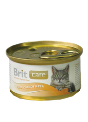 BRIT CARE CAT KARMA DLA KOTA - z tuńczyka z marchewką i groszkiem dostępne do wyczerpania zapasów BRIT CARE CAT KARMA DLA KOTA - z tuńczyka z marchewką i groszkiem dostępne do wyczerpania zapasów