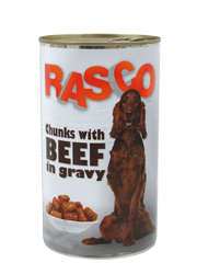RASCO KAWAŁKI WOŁOWINY W SOSIE - MOKRA KARMA DLA PSA RASCO KAWAŁKI WOŁOWINY W SOSIE - MOKRA KARMA DLA PSA