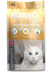 MAGIC LITTER ULTRA WHITE BABY POWDER ŻWIREK DLA KOTA