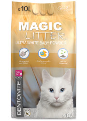 MAGIC LITTER ULTRA WHITE BABY POWDER ŻWIREK DLA KOTA