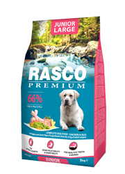 RASCO PREMIUM JUNIOR LARGE KARMA DLA SZCZENIĄT RAS DUŻYCH