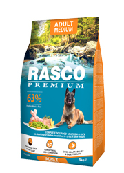 RASCO PREMIUM ADULT MEDIUM KARMA DLA PSÓW RAS ŚREDNICH