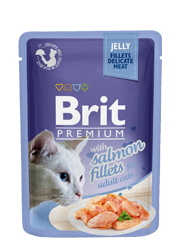 BRIT PREMIUM CAT KARMA DLA KOTA - z łososiem w galaretce