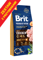 BRIT PREMIUM BY NATURE ADULT MEDIUM KARMA DLA PSA