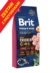 BRIT PREMIUM BY NATURE JUNIOR LARGE KARMA DLA SZCZENIAKA