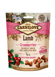 CARNILOVE CRUNCHY PRZYSMAK DLA PSA - jagnięcina z żurawiną