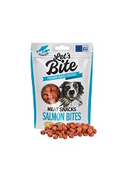 BRIT LETS BITE MEAT SNACKS BITES PRZYSMAKI DLA PSA z łososiem