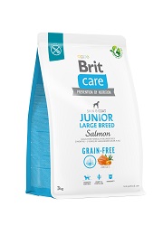 BRIT CARE GRAIN FREE JUNIOR LARGE SALMON KARMA DLA SZCZENIAKA