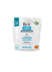 BRIT CARE GRAIN FREE JUNIOR LARGE SALMON KARMA DLA SZCZENIAKA