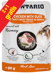 ONTARIO HERB LINE KARMA DLA KOTA z kurczakiem, kaczką, ryżem i rozmarynem