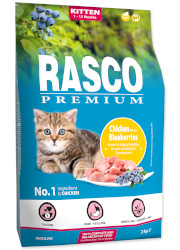 RASCO PREMIUM CAT KITTEN KARMA DLA KOCIĄT - z kurczakiem i borówkami