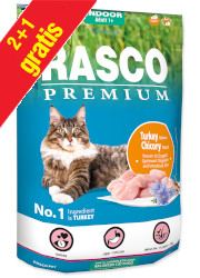 RASCO PREMIUM CAT INDOOR KARMA DLA KOTA - z indykiem i cykorią