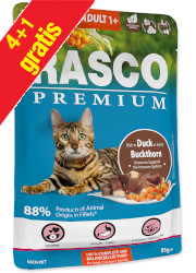 RASCO PREMIUM KARMA DLA KOTA - kaczka z rokitnikiem fileciki w sosie