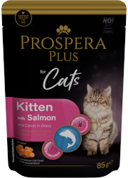 PROSPERA PLUS KITTEN MOKRA KARMA DLA KOTA z łososiem i marchewką