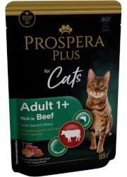 PROSPERA PLUS ADULT MOKRA KARMA DLA KOTA z wołowiną i marchewką