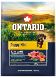 ONTARIO PUPPY MINI LAMB AND BROWN RICE KARMA HYPOALERGICZNA DLA SZCZENIĄT RAS MAŁYCH