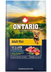 ONTARIO ADULT MINI LAMB AND BROWN RICE KARMA DLA DOROSŁYCH PSÓW RAS MAŁYCH
