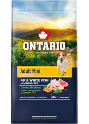 ONTARIO ADULT MINI FISH AND BROWN RICE KARMA DLA PSÓW RAS MAŁYCH