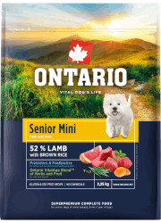 ONTARIO SENIOR MINI LAMB AND BROWN RICE KARMA DLA DOROSŁYCH PSÓW RAS MAŁYCH