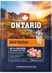 ONTARIO ADULT MEDIUM CHICKEN and SWEET POTATOES KARMA DLA PSÓW RAS ŚREDNICH