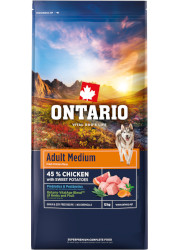 ONTARIO ADULT MEDIUM CHICKEN and SWEET POTATOES KARMA DLA PSÓW RAS ŚREDNICH