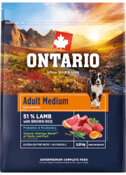 ONTARIO ADULT MEDIUM LAMB AND BROWN RICE KARMA DLA DOROSŁYCH PSÓW RAS ŚREDNICH