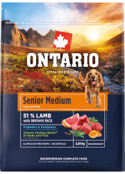 ONTARIO SENIOR MEDIUM LAMB AND BROWN RICE KARMA DLA DOROSŁYCH PSÓW RAS ŚREDNICH