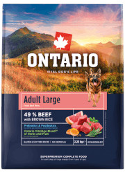ONTARIO ADULT LARGE BEEF and BROWN RICE KARMA DLA PSÓW RAS DUŻYCH