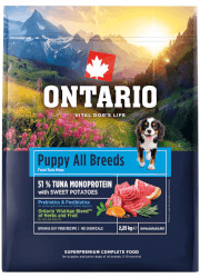 ONTARIO PUPPY and JUNIOR MONOPROTEIN TUNA and SWEET POTATOES
