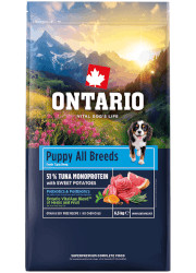 ONTARIO PUPPY and JUNIOR MONOPROTEIN TUNA and SWEET POTATOES