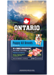 ONTARIO PUPPY and JUNIOR MONOPROTEIN TURKEY and SWEET POTATOES