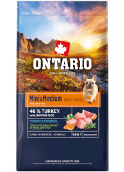 ONTARIO MINI and MEDIUM WEIGHT CONTROL TURKEY and BROWN RICE