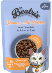 BEATRIX ADULT CAT KARMA DLA KOTA fileciki z kurczakiem w sosie BEATRIX ADULT CAT KARMA DLA KOTA fileciki z kurczakiem w sosie