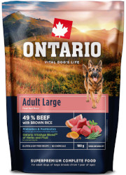 ONTARIO ADULT LARGE BEEF and BROWN RICE KARMA DLA PSÓW RAS DUŻYCH