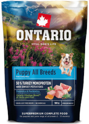 ONTARIO PUPPY and JUNIOR MONOPROTEIN TURKEY and SWEET POTATOES