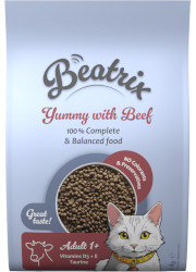 BEATRIX ADULT CAT SUCHA KARMA DLA KOTA z wołowiną BEATRIX ADULT CAT SUCHA KARMA DLA KOTA z wołowiną