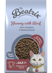 BEATRIX ADULT CAT SUCHA KARMA DLA KOTA z wołowiną BEATRIX ADULT CAT SUCHA KARMA DLA KOTA z wołowiną