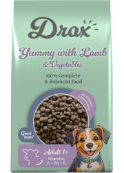 DRAX ADULT DOG SUCHA KARMA DLA PSA z jagnięciną i warzywami