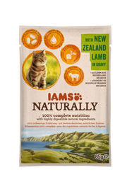 IAMS CAT NATURALLY MOKRA KARMA DLA KOTA - z jagnięciną nowozelandzką