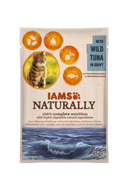 IAMS CAT NATURALLY MOKRA KARMA DLA KOTA - z tuńczykiem