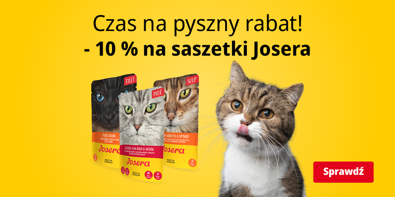 -10% saszetki josera dla kota wrzesien 2025